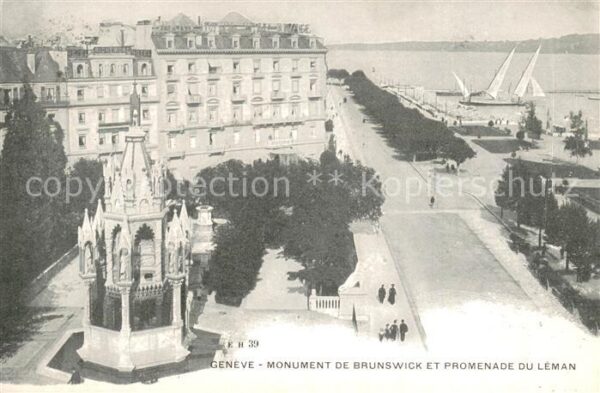Geneve GE Monument de Brunswick et Promenade du L