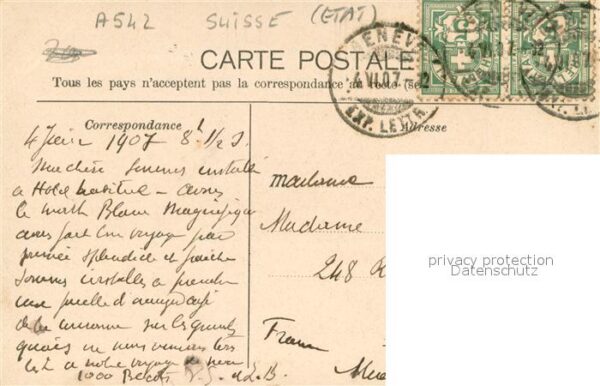 Geneve GE Rue du Mont-Blanc Kutschen Gespanne Str – Bild 2