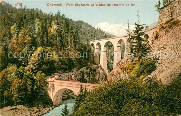 Chamonix Pont Ste-Marle et Viaduo du Chemin de f