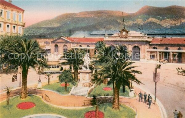 Toulon Var Le Square Albert 1er et la Gare