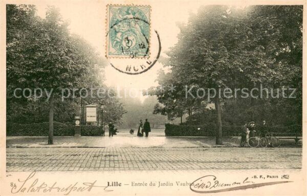 Lille 59 Entree du Jardin Vauban