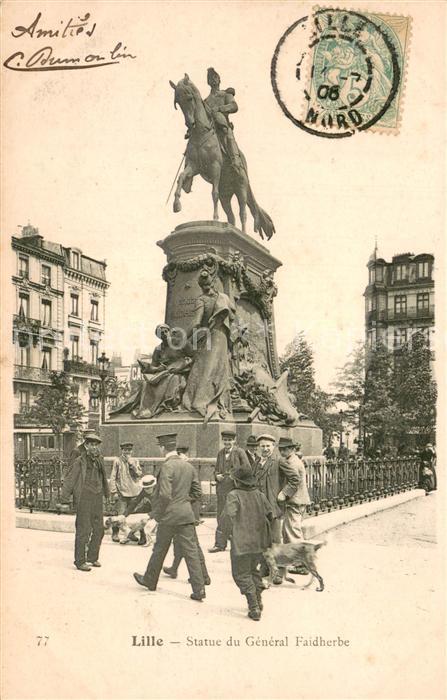 Lille 59 Statue du General Faidherbe