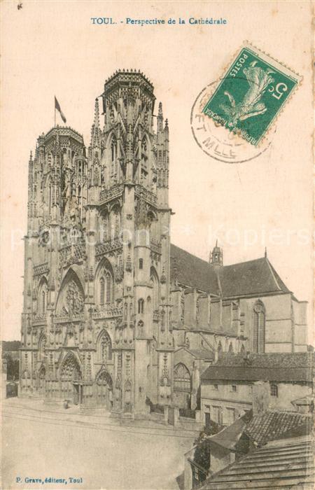 Toul 54 Perpective de la Cathedrale