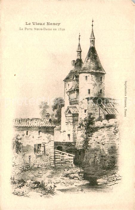 Nancy 54 La Porte Notre-dame en 1830