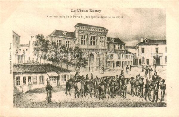 Nancy 54 Vue interieure de la Porte St-Jean 1874