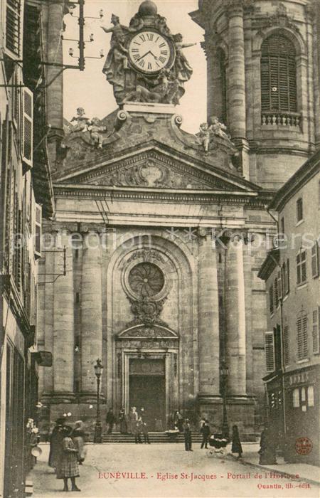 Luneville 54 Eglise St-Jaque Portail de l Horloge