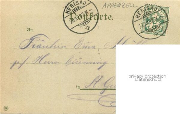 Appenzell IR Appenzellerin m. Stickrahmen – Bild 2