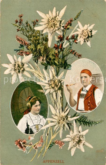 Appenzell IR Frau und Mann aus Appenzell
