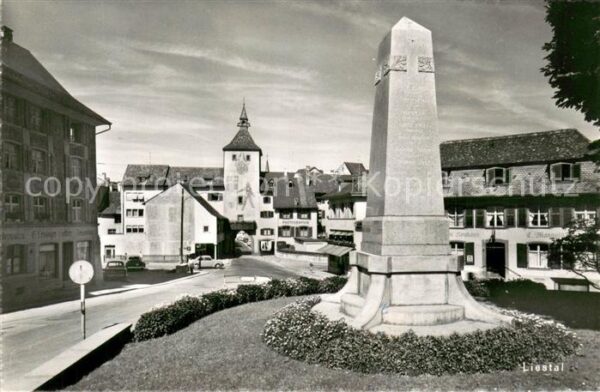 Liestal BL Teilansicht Obelisk Militärpost