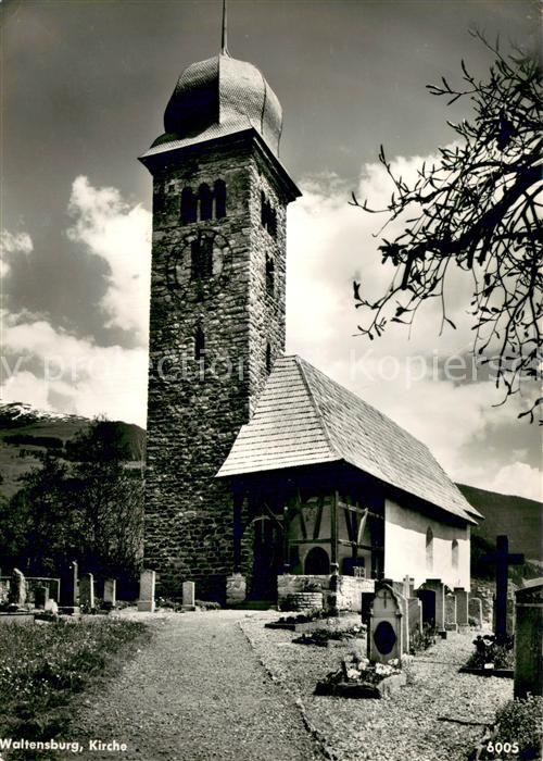 Waltensburg GR Kirche Aussenansicht Feldpost