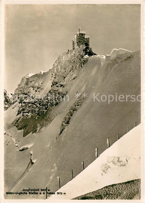 Jungfraujoch 3457m BE Meteorologische Station Feldpost