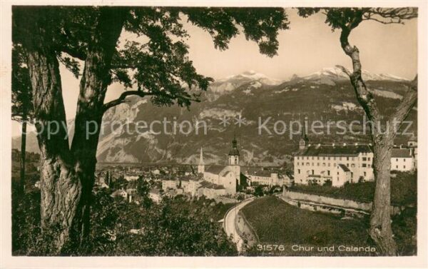 Chur GR Panorama mit Calanda