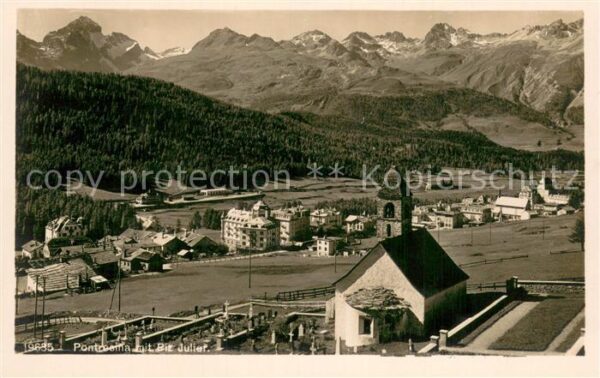 Pontresina mit Piz Julier
