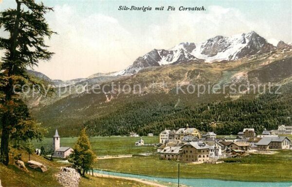 Sils Baselgia mit Piz Corvatsch