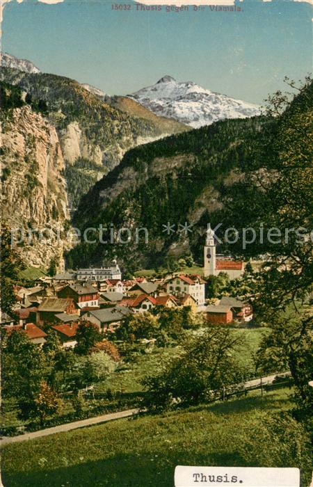 Thusis GR Panorama mit Viamala