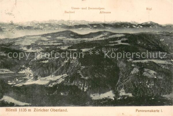Hoernli-Kulm 1136m ZH Züricher Oberland mit Bachtel Urner und