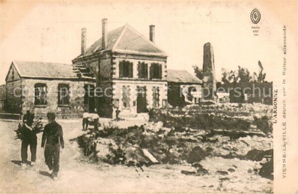 Vienne-la-Ville detruit par la Kultur allemande