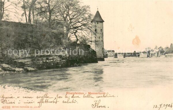 Rheinfelden AG Messerturm Rheinpartie
