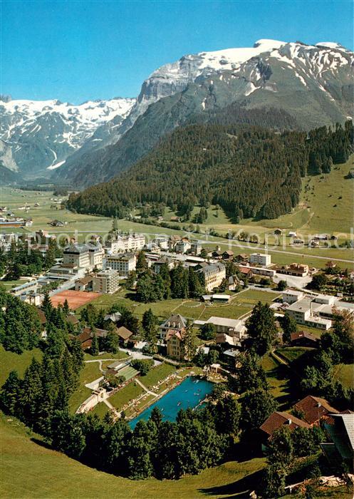 Engelberg  OW Fliegeraufnahme mit Titlis