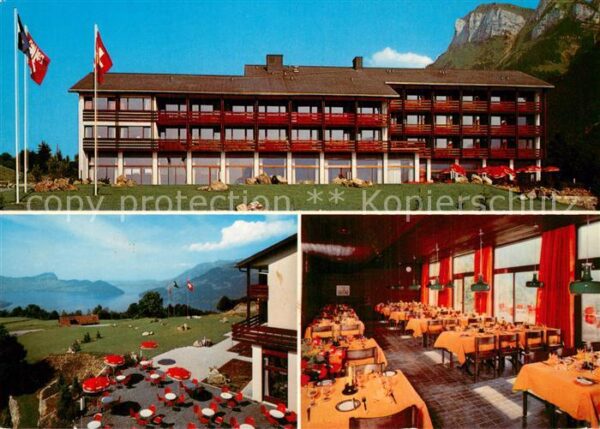 Emmetten Heimstätte SPM Terrasse Gastraum