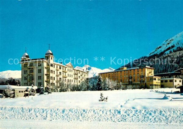 St Moritz GR Engadiner Kantoreihaus Laudinella und H
