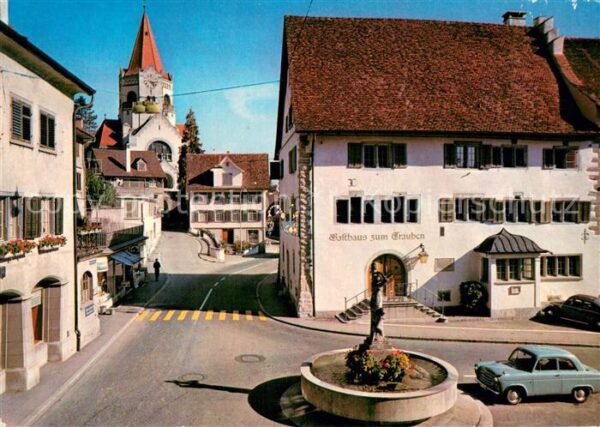 Weinfelden mit Gasthaus zum Trauben