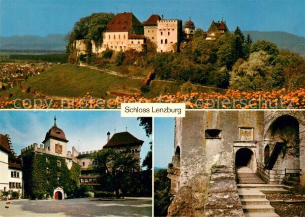Lenzburg AG Schloss Lenzburg Eingang Schlosshof