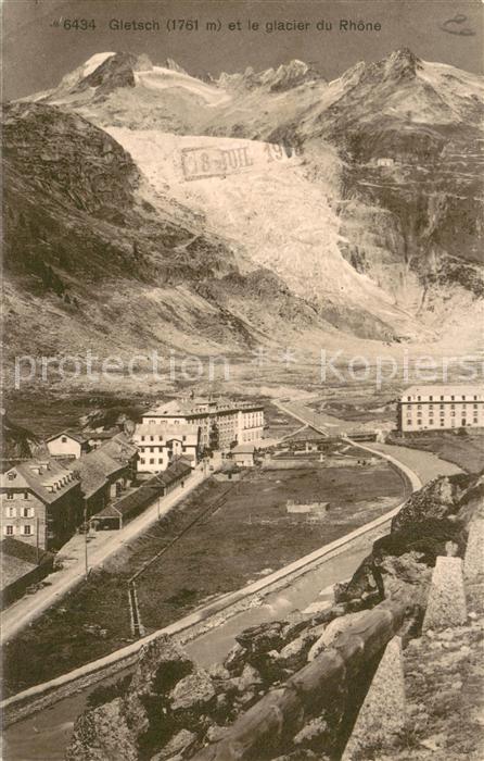 Gletsch et le glacier du Rhone