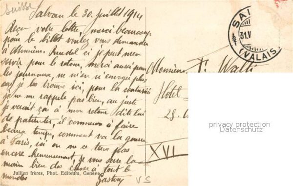 Valais Wallis Kanton Chemin de fer de Martigny-Chatelard Tun – Bild 2