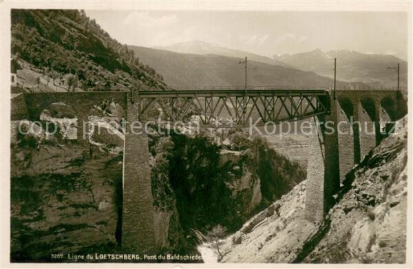Loetschbergbahn BE Pont du Baldschieder
