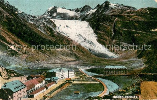 Rhonegletscher Glacier du Rhone VS Panorama