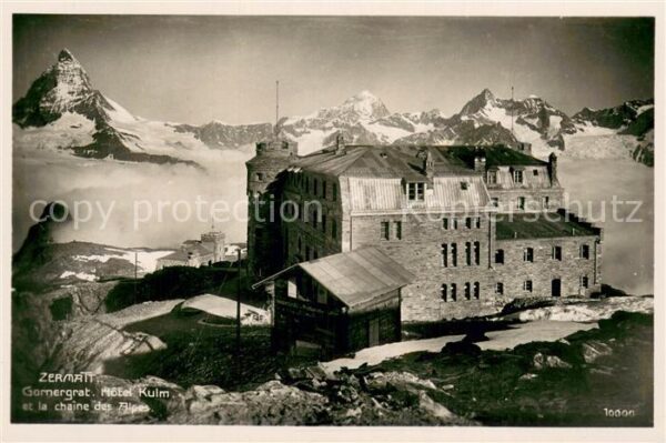 Zermatt VS Gornergrat Hotel Kulm Bergwelt Walliser