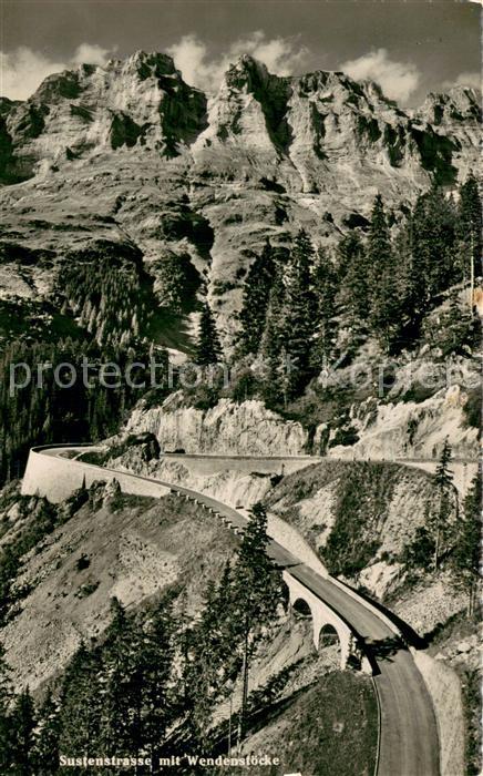 Sustenstrasse mit Wendenstöcke Urner Alpen