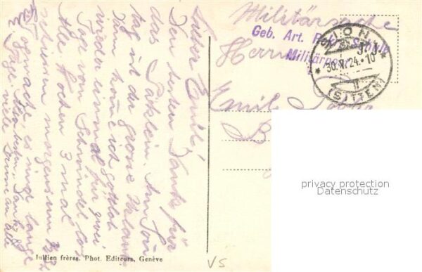 Sion  Sitten Seduno VS Valere et Tourbillon Militärpost – Bild 2