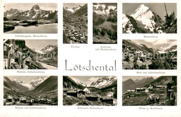 Loetschental VS Panorama Bergdörfer Alpen