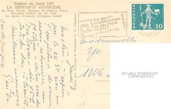 Evolene VS Theatre du Jorat 1937 La Servante d_Evo – Bild 2