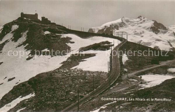 Gornergrat Zermatt VS Les Hotels et le Mont Rose