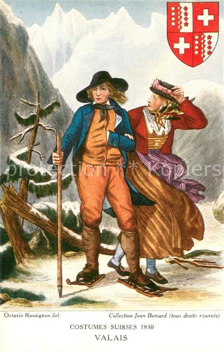 Valais Wallis Kanton Costumes Suisses 1830