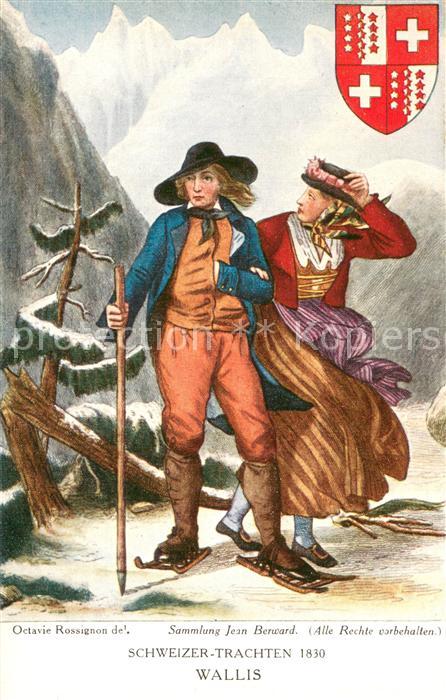 Wallis Valais Kanton Schweizer Trachten 1830