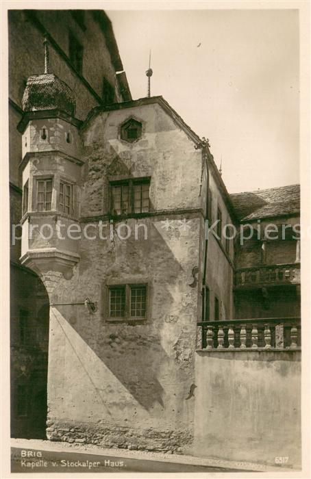Brig Brigue VS Kapelle vom Stockalper Haus