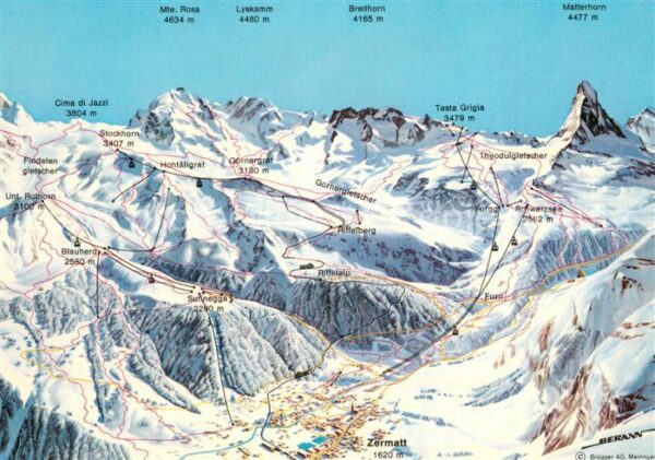 Zermatt VS Panoramakarte