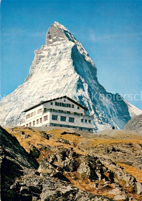 Zermatt VS mit Matterhorn und Hotel Schwarzsee