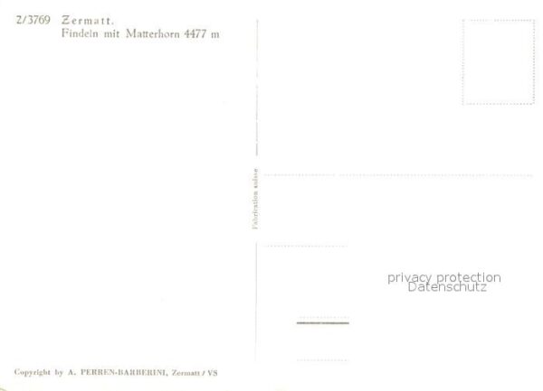 Findeln VS Ortsmotiv mit Matterhorn – Bild 2