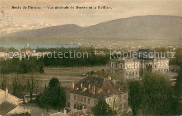 Geneve GE Musee de l’Ariana et le Mt Blanc