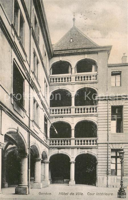 Geneve GE Hotel de Ville Cour interieur