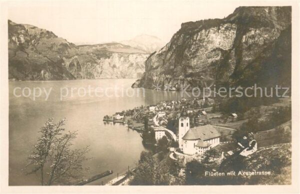 Flueelen UR Panorama mit Axenstrasse