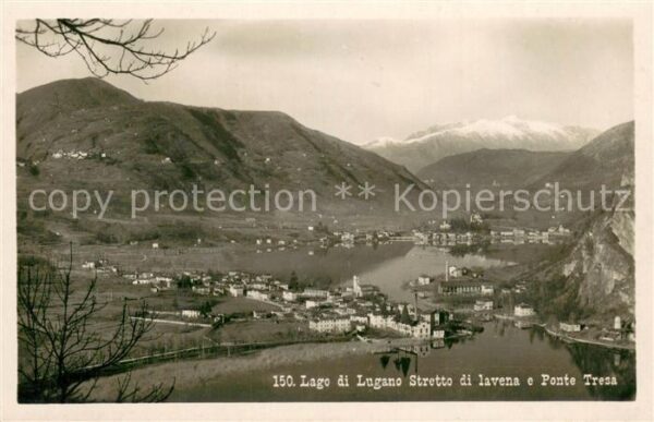 Ponte-Tresa TI Lago di Lugano Stretto di lavena