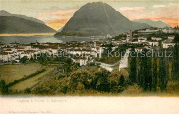 Lugano Lago di Lugano e Monte San Salvatore