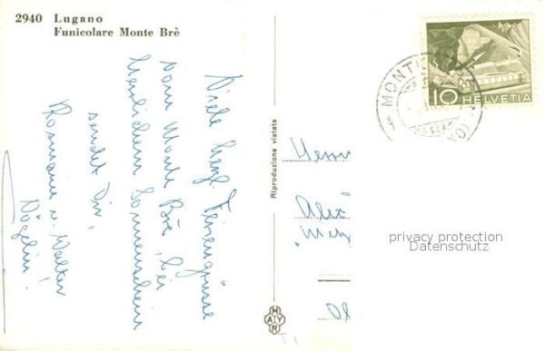 Lugano Lago di Lugano Funicolare Monte Bre – Bild 2