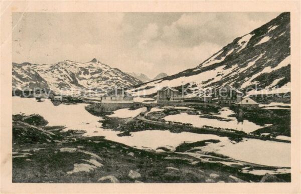 St Gotthard Panorama St Gotthard-Hospiz mit Winterh